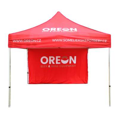 10'X10' custom gazebo with digital printing logo and walls