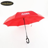 customized colorful double layer upside down reverse umbrella with logo printing